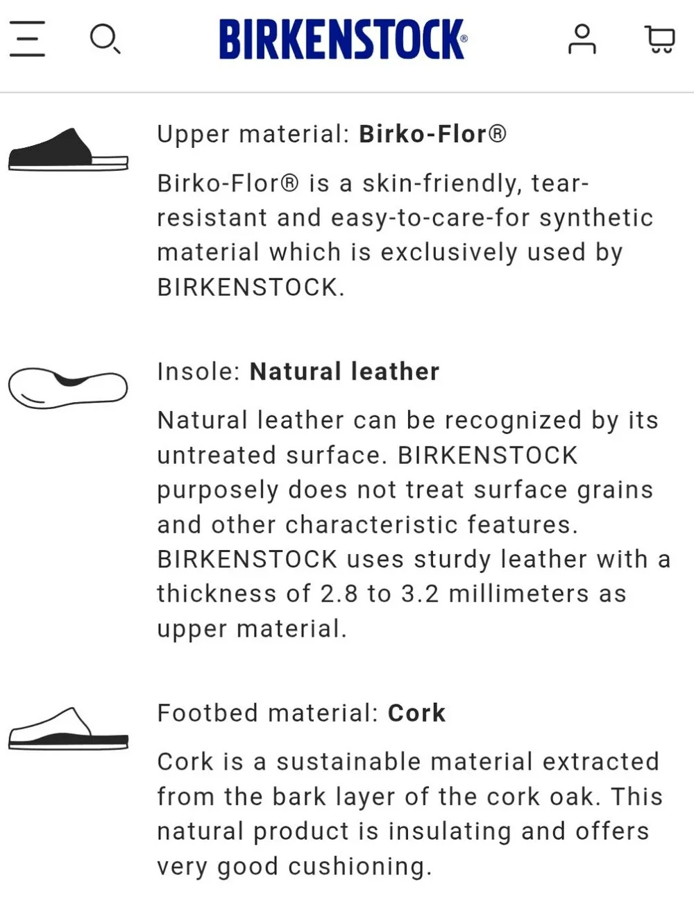 Birkenstock girls size